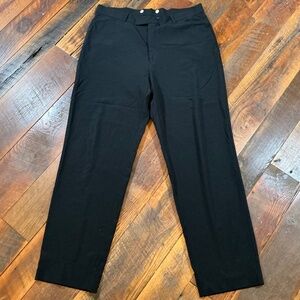 Gucci Men’s Black Wool-Blend Dress Pants EU 54 US 38–40 with Suspender Buttons